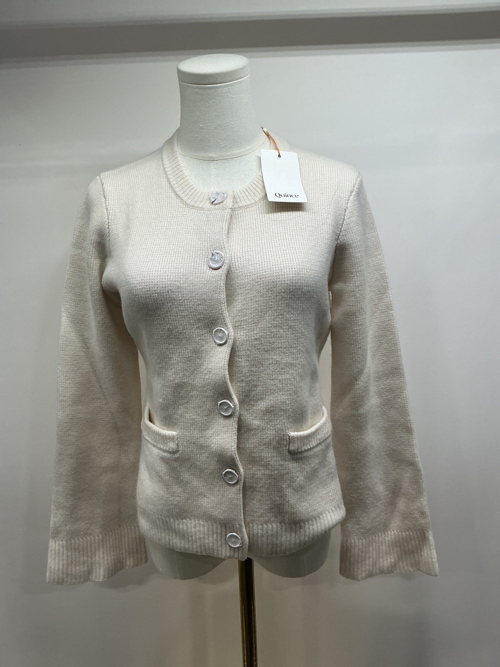 Mongolian Cashmere Structured Cardigan